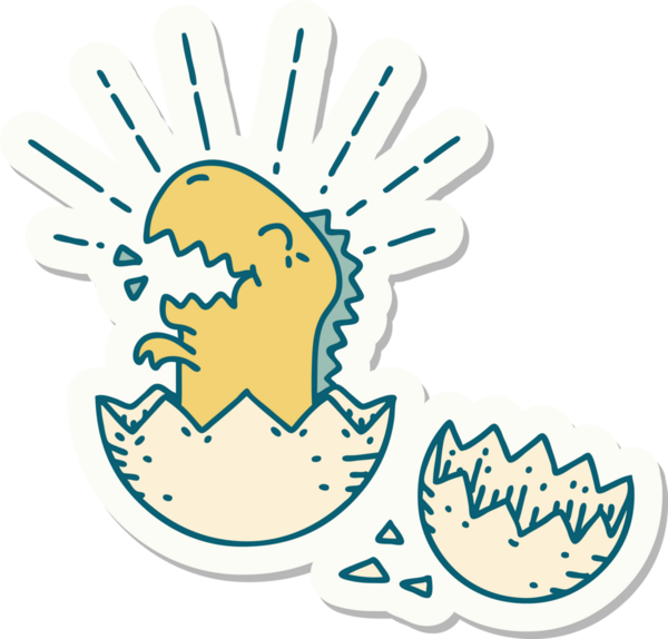 Bir insan tarafından çizilmiş, kuluçkaya yatan bir dövme stili.