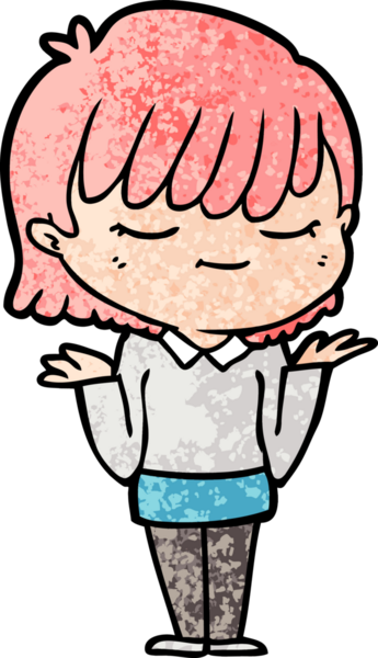 Bir insan tarafından çizilmiş karikatür kadın.