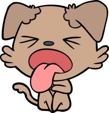 Bir insan tarafından çizilmiş iğrenç bir köpek.