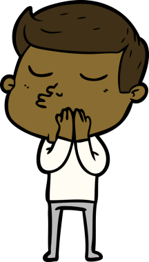 Bir insan tarafından çizilmiş karikatür mankeni adam.