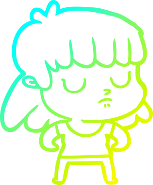 Bir insan tarafından çizilmiş ilgisiz bir karikatür çizimi.