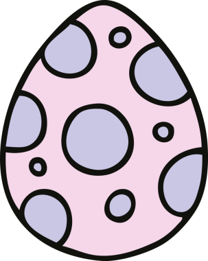 Bir insan tarafından çizilmiş tuhaf bir Paskalya yumurtası.