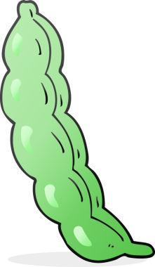 Bir insan tarafından çizilmiş bezelye karikatürü.