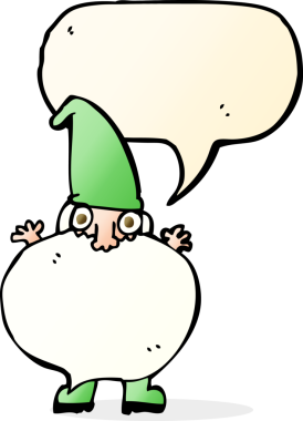 bir insan tarafından çizilmiş küçük bir noel baba çizgi filmi.