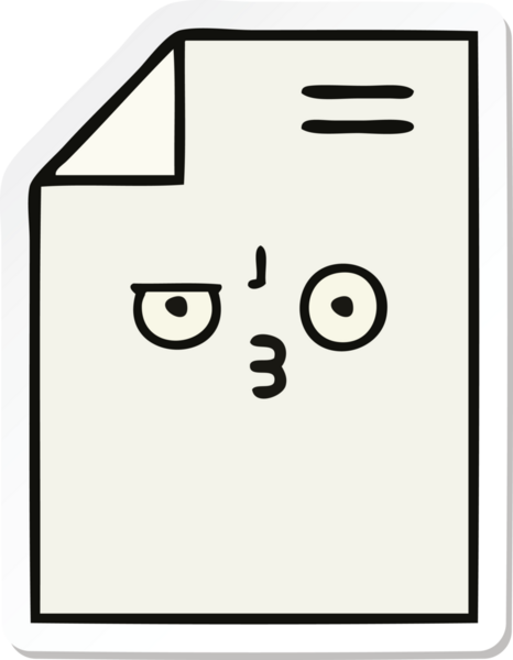 Bir insan tarafından çizilmiş şirin bir kağıt parçası.