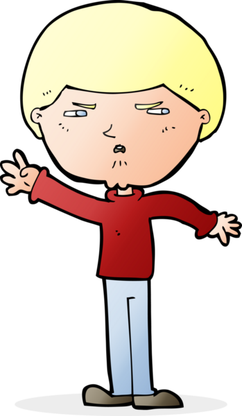 Bir insan tarafından çizilmiş kötü adam çizgi filmi