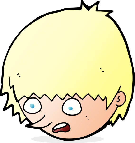 bir insan tarafından çizilmiş stresli bir yüz.