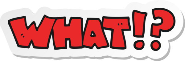 Bir insan tarafından çizilen bir karikatürün çıkartması bağırır