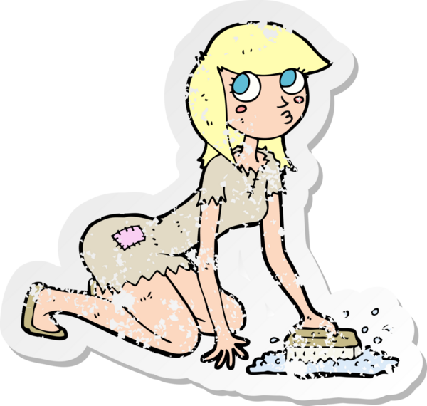 Bir insan tarafından çizilmiş Sindirella çizgi filminin gerilimli yapıştırması.