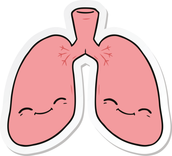 Bir insan tarafından çizilmiş bir karikatür akciğerinin çıkartması.