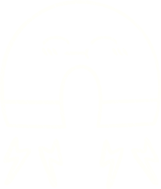 Bir insan tarafından çizilen mıknatıs tebeşiri