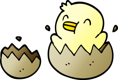 Bir insan tarafından çizilmiş karalama bebek ördek.