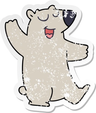 Bir insan tarafından çizilmiş garip bir el çiziminin sıkıntılı çıkartması.