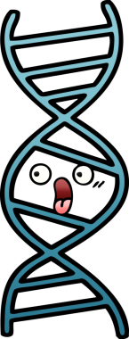 Bir insan tarafından çizilen DNA iplikçiklerinin gölgeli çizimi