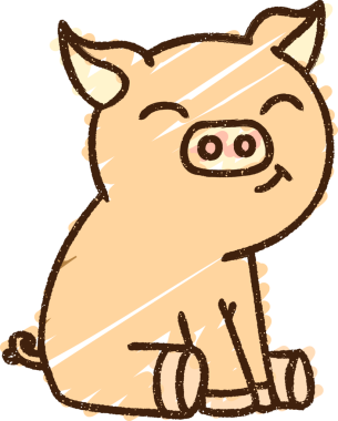 Bir insan tarafından çizilen Domuz Tebeşiri