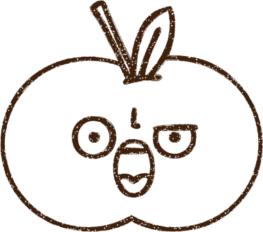 Kızgın Elma Kömürü Bir insan tarafından çizilmiş