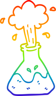 Bir insan tarafından çizilmiş patlayan bir karikatürün çizimi.