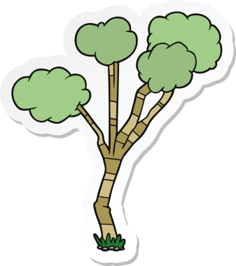 Bir insan tarafından çizilmiş seyrek çizgi film etiketi.