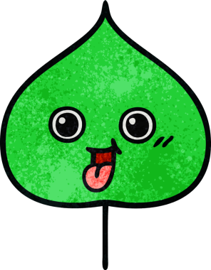 Bir insan tarafından çizilmiş dışavurumsal yaprağın grunge deseni.