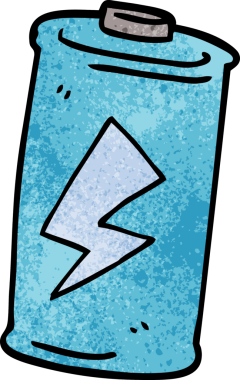 Bir insan tarafından çizilmiş karalama bataryası.