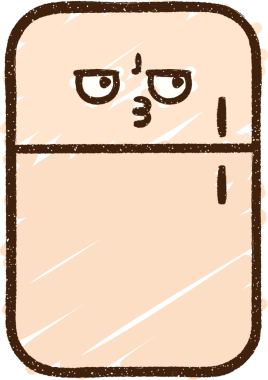 Bir insan tarafından çizilen Buzdolabı Tebeşiri