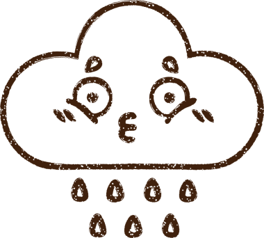 Bir insan tarafından çizilmiş Yağmur Bulutu Kömürü Çizimi