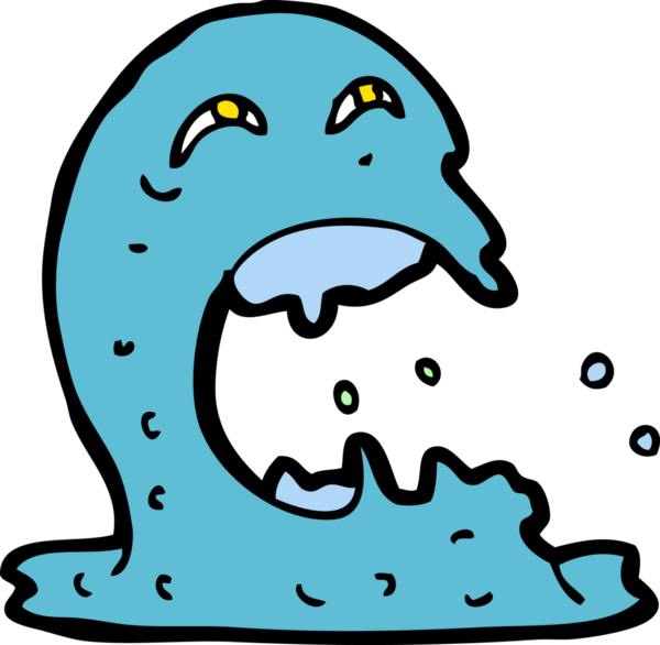 Bir insan tarafından çizilmiş iğrenç bir hayalet.