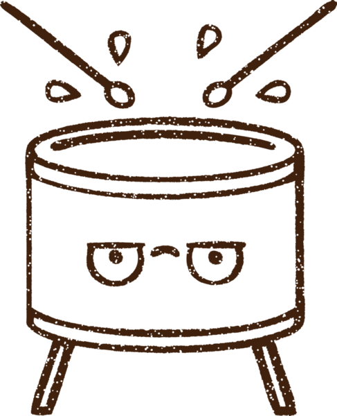 Bir insan tarafından çizilen Davul Kömürü Çizimi