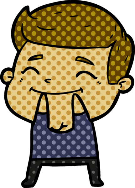 Bir insan tarafından çizilmiş mutlu çizgi film adamı.