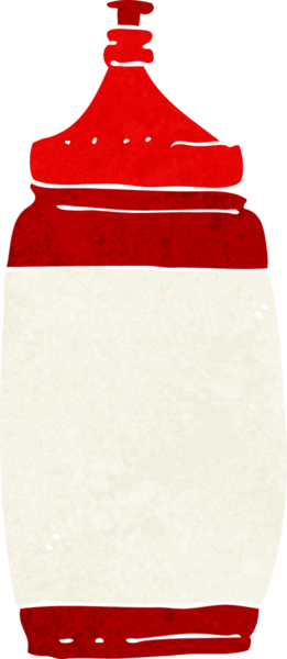 Bir insan tarafından çizilmiş su şişesi.