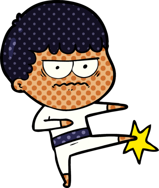 Bir insan tarafından çizilmiş rahatsız bir adam.