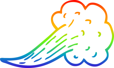 gökkuşağı gradyan çizgi çizimi bir insan tarafından çizilmiş bir çizgi ifade kabarcığı