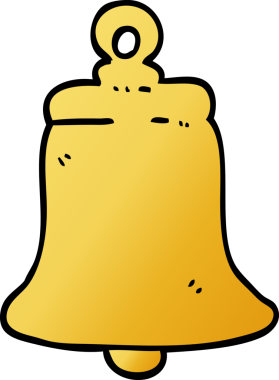 Bir insan tarafından çizilmiş karalama zili.