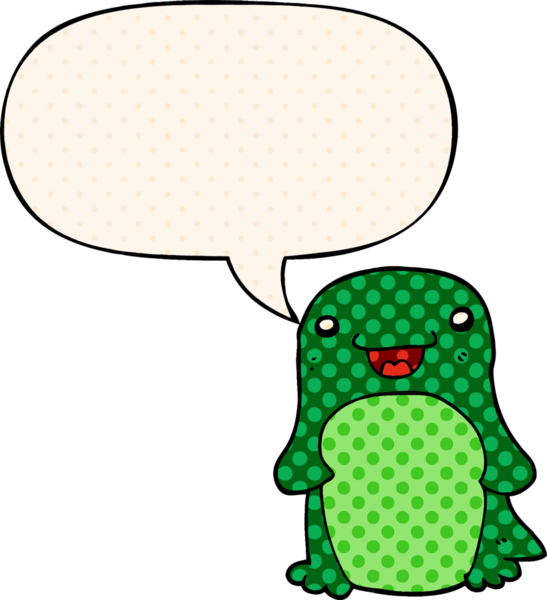 Bir insan tarafından çizilmiş çizgi roman tarzında konuşma balonu olan penguen çizgi filmi.