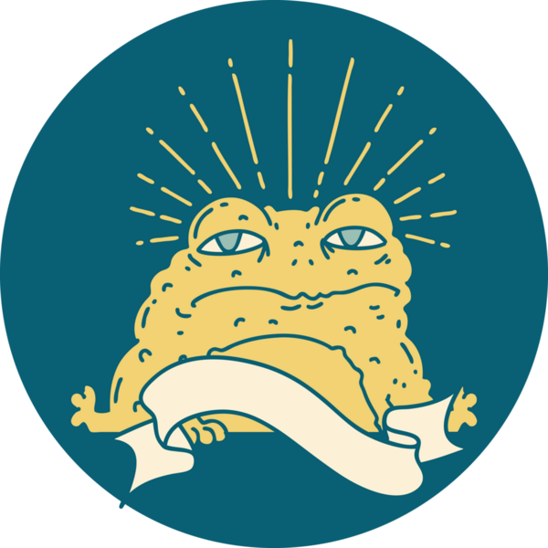 Bir insan tarafından çizilmiş dövme stili karakteri simgesi