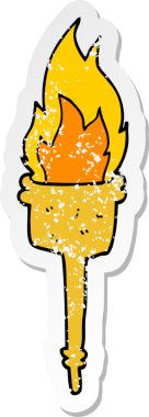 Bir insan tarafından çizilmiş yanan bir çizgi filmin sıkıntılı çıkartması.