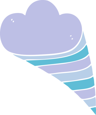 bir insan tarafından çizilmiş karalama dekoratif bulut elementi