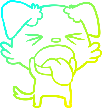 Bir insan tarafından çizilmiş iğrenç bir çizgi film çizimi.