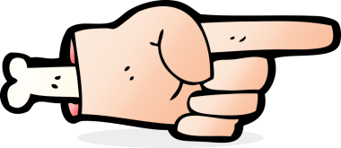 Bir insan tarafından çizilmiş bir el sembolü.