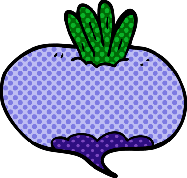 Bir insan tarafından çizilmiş karalama şalgam.