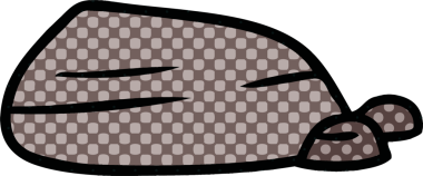 Bir insan tarafından çizilmiş taş ve çakıl karalamaları.