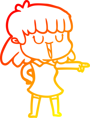 Bir insan tarafından çizilmiş bir karikatür kadın çizimi