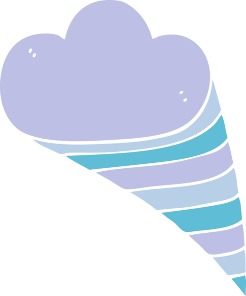 bir insan tarafından çizilmiş karalama dekoratif bulut elementi