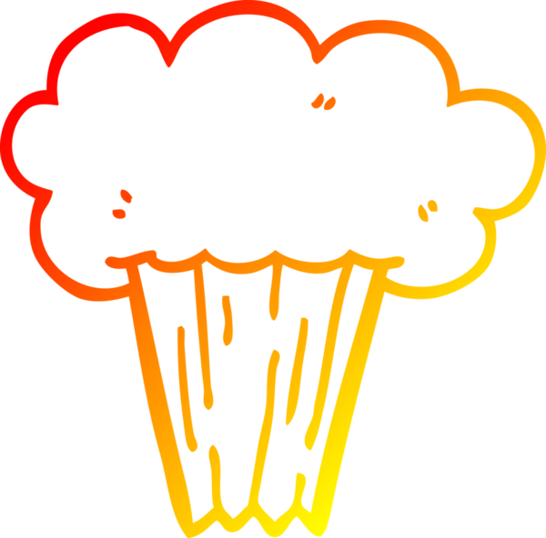 Bir insanın çizdiği havuçlu kekin sıcak çizgi çizgisi.