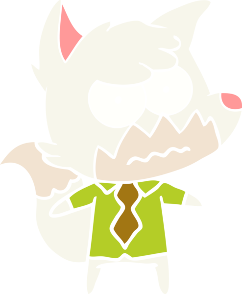 Bir insan tarafından çizilmiş düz renkli çizgi film.