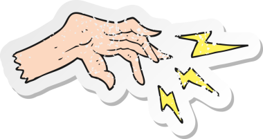 İnsan eliyle çizilmiş bir çizgi filmin gerilimli çıkartması.