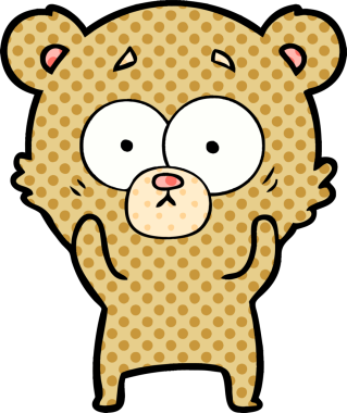 Bir insan tarafından çizilmiş bir çizgi film karakteri.