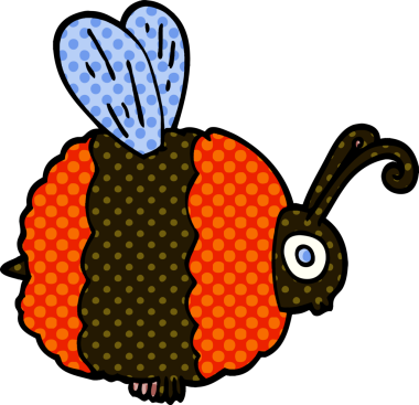 Bir insan tarafından çizilmiş karalama arısı.