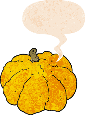 bir insan tarafından çizilmiş grunge sıkıntılı retro tarzı ile konuşma baloncuğu ile çizgi film kabağı