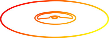 Bir insan tarafından çizilmiş eski bir karikatürün sıcak gradyan çizimi